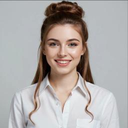 High Bun With Curtain Pieces