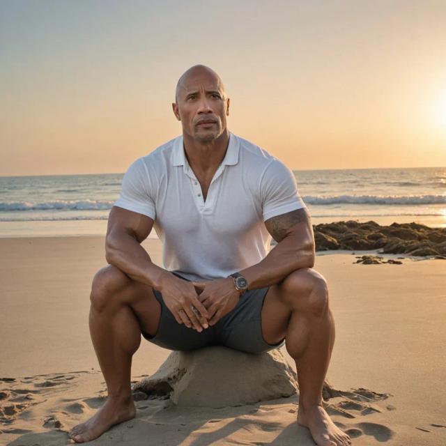 Générateur d‘images AI Dwayne Johnson : créez des œuvres d‘art IA réalistes