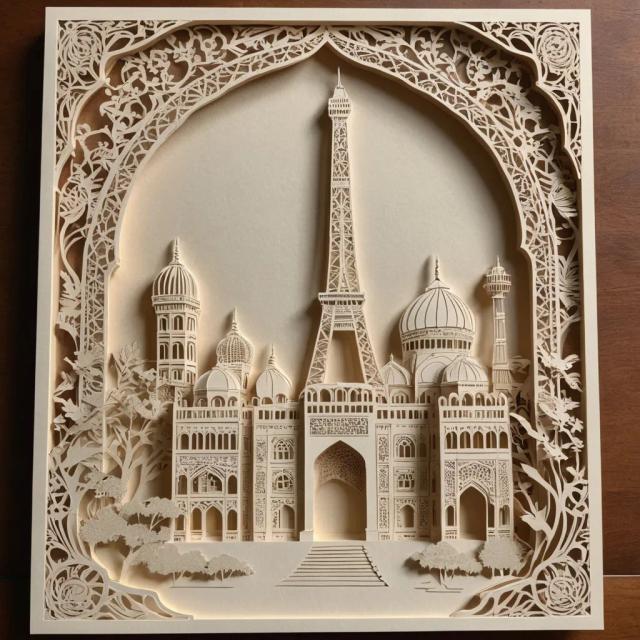 papercut-art template 3