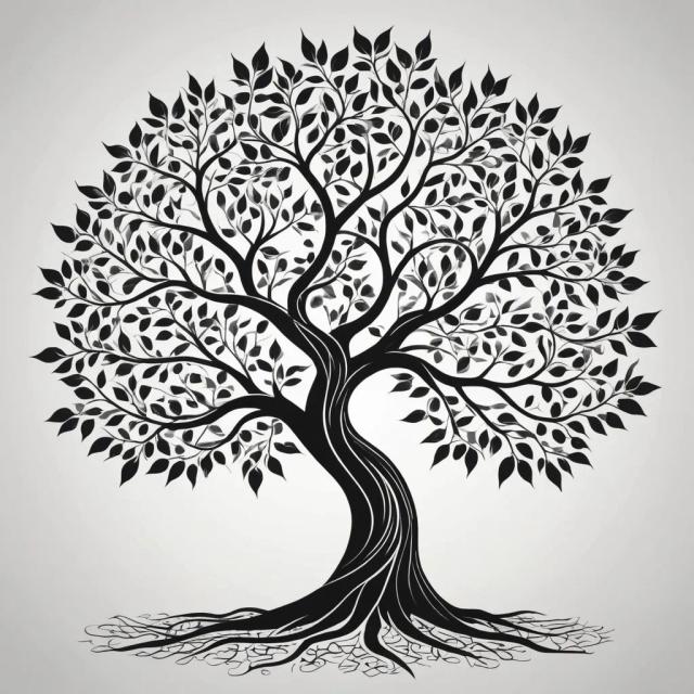 vector-black-white template 1