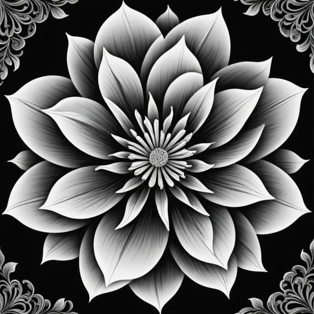 vector-black-white template 1